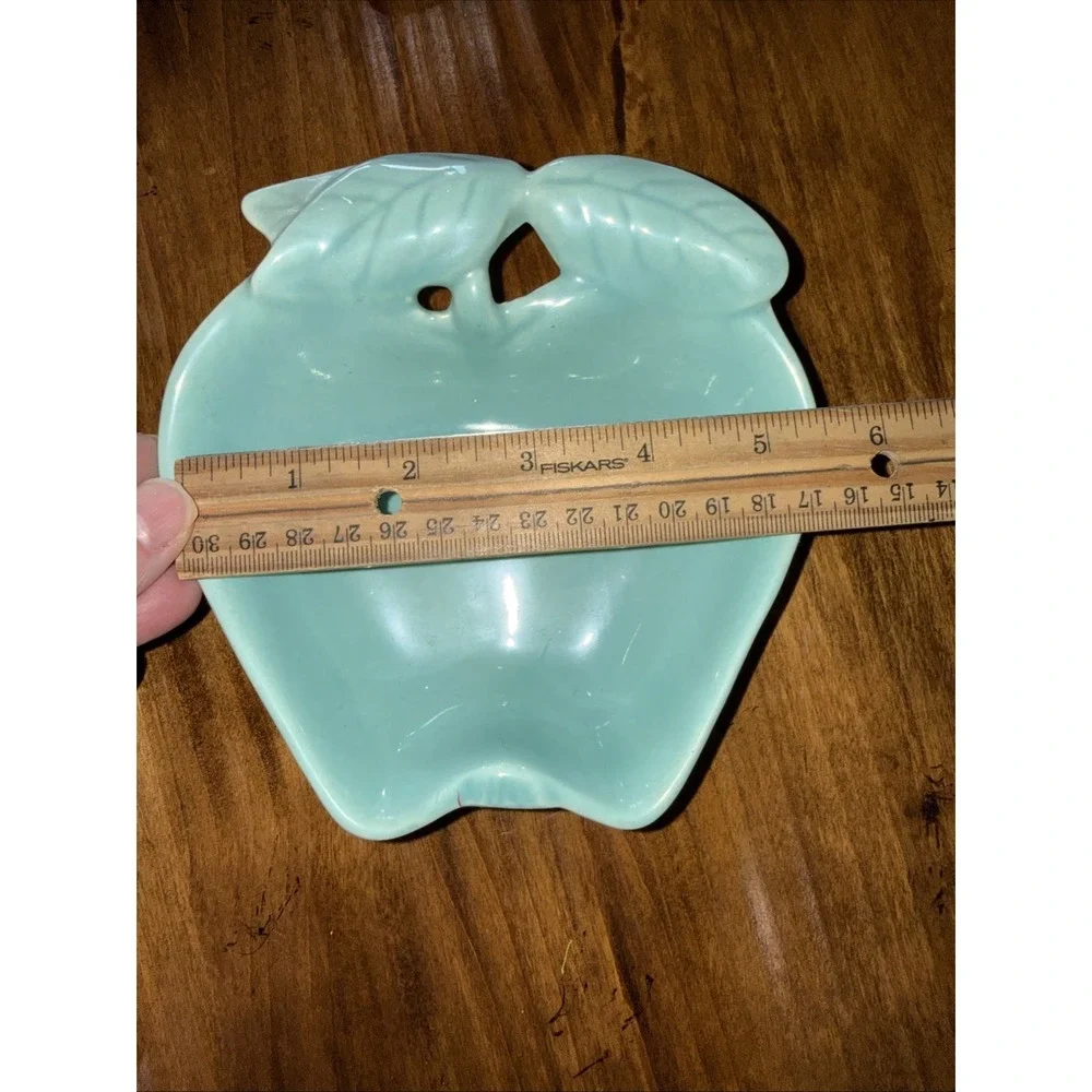 VTG Hoenig of California Turquoise #734 8 Piece Apple Serve/Dip Set